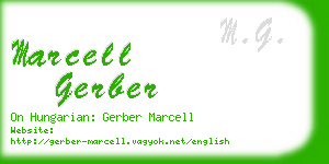 marcell gerber business card